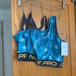 NWT Nike Pro Dri-Fit Serena Design Tennis Tank Top Blue Women’s Size XL